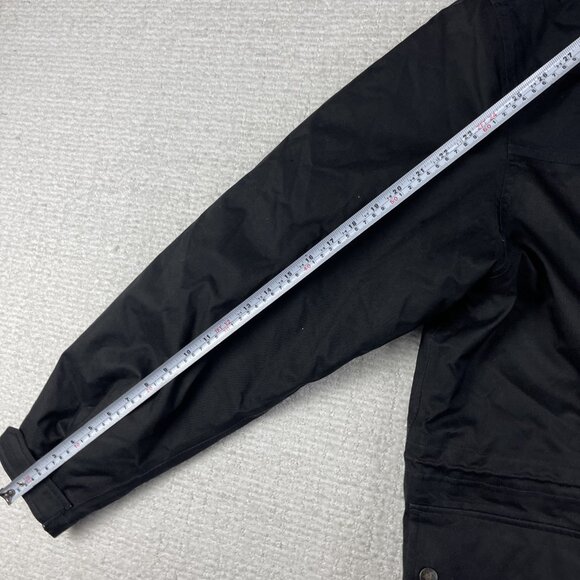 The North Face Men Sz L Hyvent heavyweight Coat Jacket Parka Black (Read) - Picture 13 of 16
